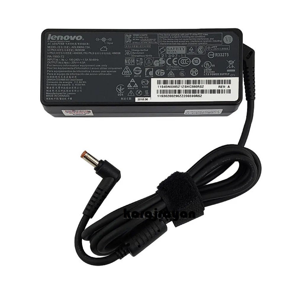 Adaptor Laptop Lenovo 20V 4.5A Normal
