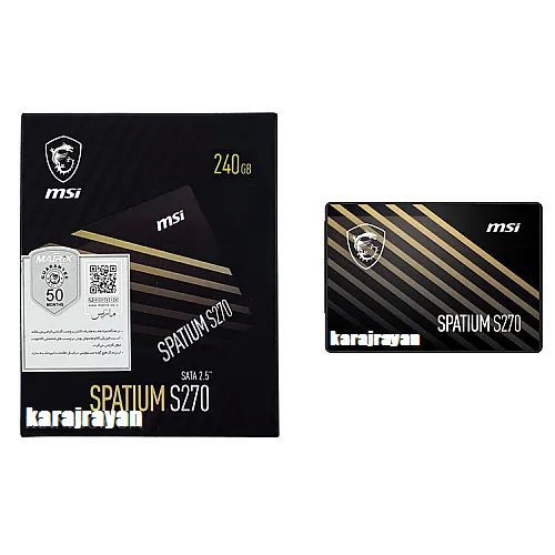 SSD Laptop MSI 240GB Sata 2.5Inch_Spatium S270