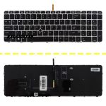 کیبرد لپ تاپ اچ پی EliteBook 850 G3_755 G3 مشکی-با موس با بک لایت-با فریم نقره ای
