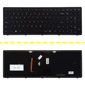 کیبرد لپ تاپ لنوو Ideapad Flex2-15D AMD مشکی-با بک لایت-با فریم