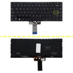 کیبرد لپ تاپ ایسوس VivoBook S433 مشکی-اینترکوچک-بابک لایت-بدون فریم با کلید پاور