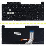 کیبرد لپ تاپ ایسوس ROG Strix G531G مشکی-اینترکوچک-بابک لایت-بدون فریم با کلید پاور
