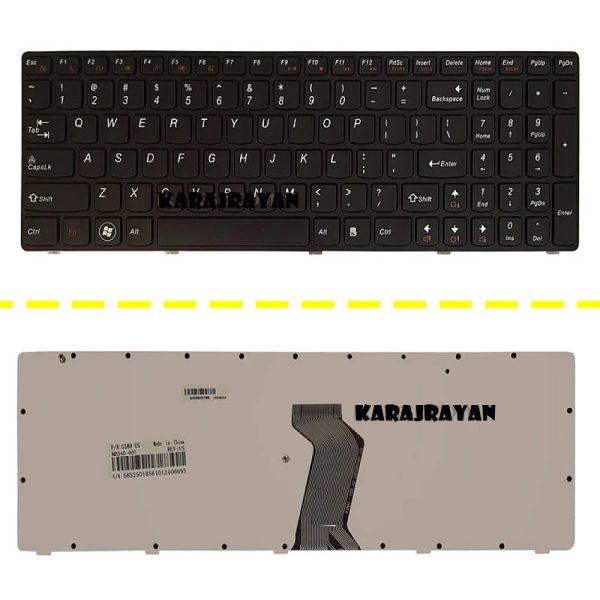 Keyboard Laptop Lenovo IdeaPad G580 With Frame