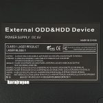 Box DVD External Laptop Pop-Up Slim Sata 12.7mm-USB3 White