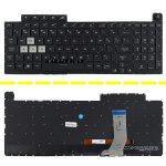 کیبرد لپ تاپ ایسوس ROG Strix G731-G531G مشکی-اینترکوچک-بابک لایت-بدون فریم با کلید پاور